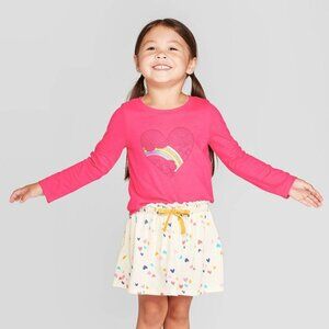 Toddler Girls  Long Sleeve Graphic T-Shirt 12 Months